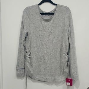 So Women's Lace up cozy top